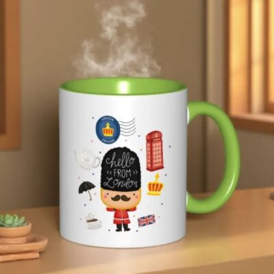 Ceramic Novelty London Mug - various colours