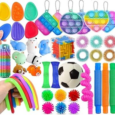 Fidget Toys Pack, Sensory Fidget Toys Set, Party Bag Fillers, Class Rewards Game Prizes, Christmas Birthday Gift for Kids